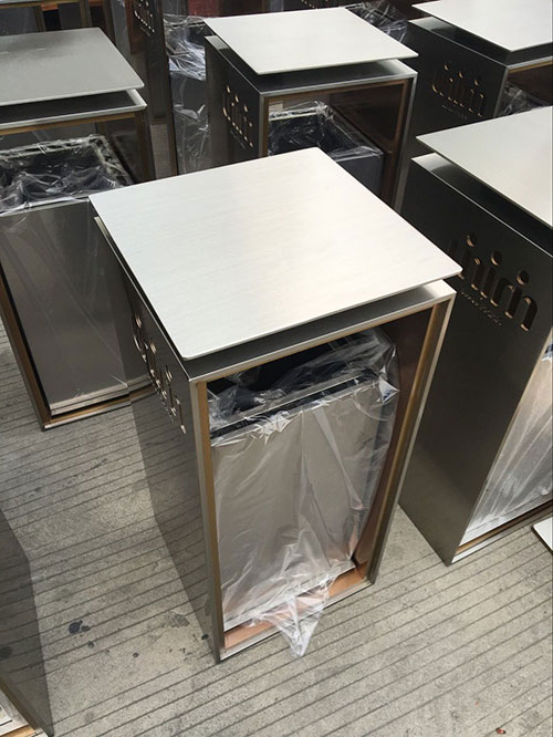 欣方圳不銹鋼垃圾箱服務(wù)湖南常德商場物業(yè)客戶