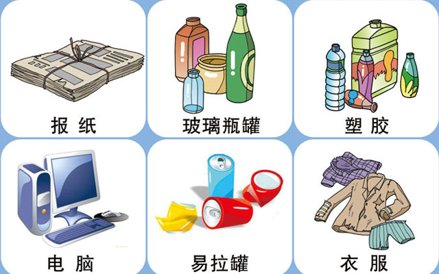 垃圾桶圖標及分類標識有哪些？